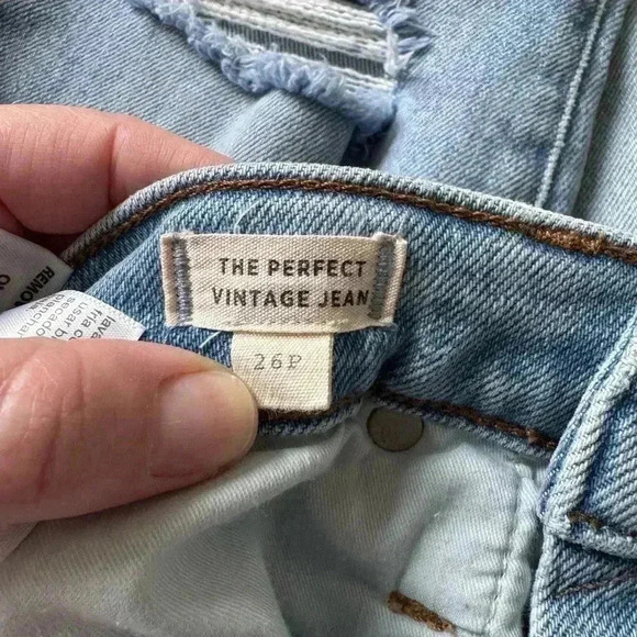 Women's Madewell The Perfect Vintage Light Blue Women's Jeans Size 26P - Picture 6 of 8